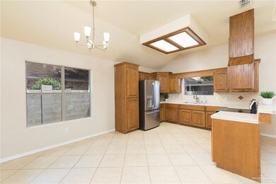 A dedicated dining area will easily accommodate a larger table.