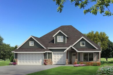 Craftsman-style home featuring a garage and a fron