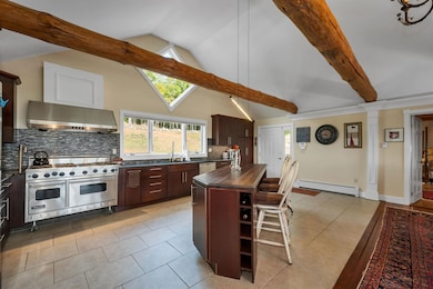 Professional stove & Brazilian cherry counter top