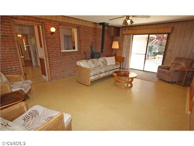 Den/Family/Great Room - Family room with sliding g