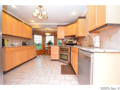 Kitchen. The spacious kitchen has a double oven an