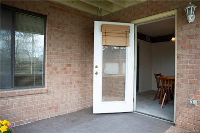 Screened in area accessed easily