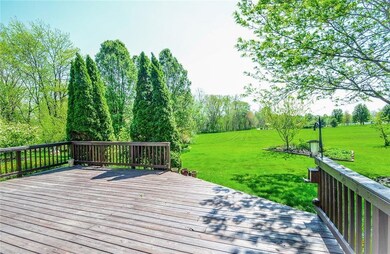 Deck overlooks common area. Beautiful private back yard