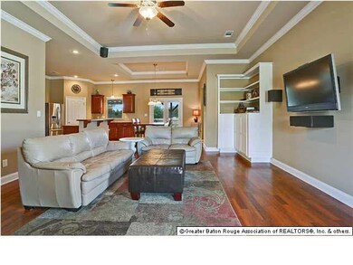 living area from front door