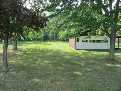 Huge back yard with large outbuilding