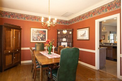 Formal dining room is just off the kitchen.