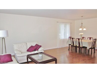 Open floor plan with Living and Dining Room, both 