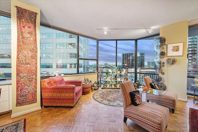 The spacious living area offers flexibility to cre