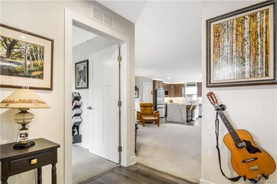 Looking into living room from foyer