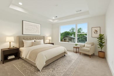Virtually Staged Primary Bedroom