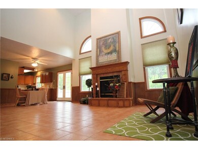 Tons of natural light floods the open great room