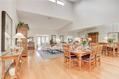 Lovely wood plank flooring. Tons of natural light.