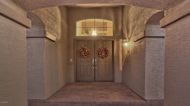 Double door entry way