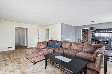 Spacious Living with Dining Area.