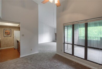 Beautiful vaulted ceiling in Dining & Living Room