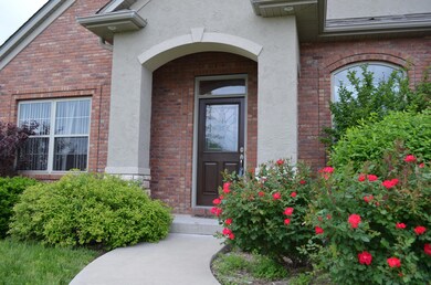 rose bushes and beautiful landscaping