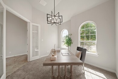 A Sophisticated Retreat.
This spacious study, fra