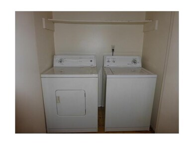 Washer and dryer included.
