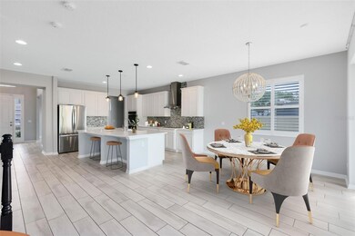 Wide open spaces with family dining.