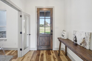 Entrance foyer featuring wood-type flooring