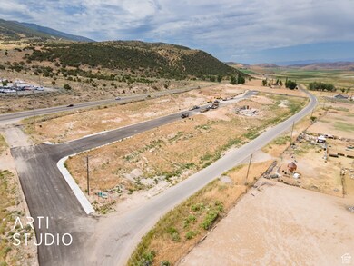 Aerial view of sparsely populated area featuring mountains