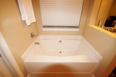 Garden tub in master bath
