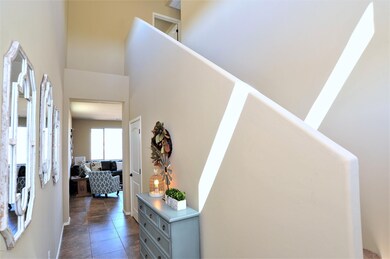 Foyer with soaring ceilings!