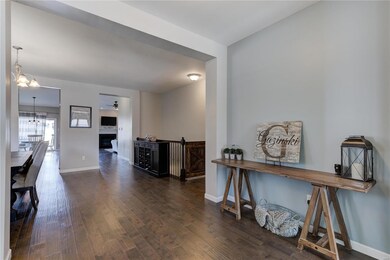 Spacious foyer and open floor plan