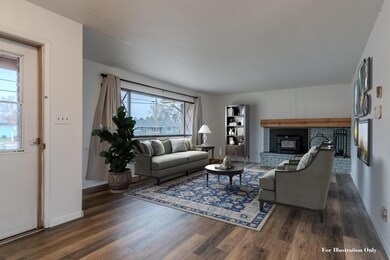 living room staged