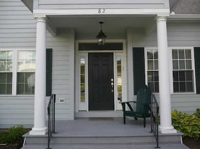front entrance and porch