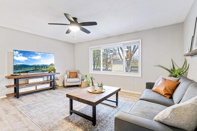 Nice Living Room overlooking backyard!