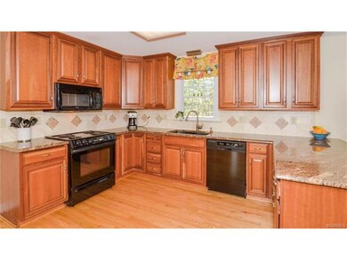 Brand new kitchen includes beautiful cherry cabine