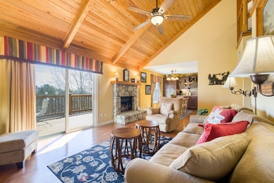 Vaulted ceilings in living area!