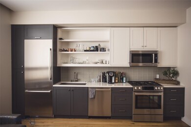 Modern kitchen space.