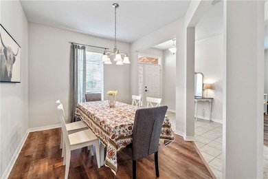 Formal dining right off the entry.