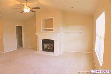 The fireplace has beautiful gas logs.  The home is