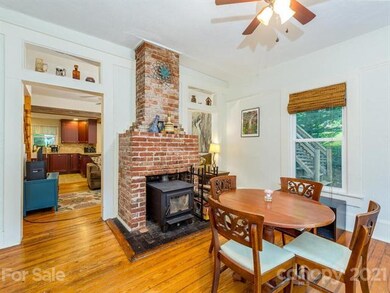 The charm of an original fireplace and the conveni
