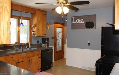 This is the view upon entering the kitchen.  The d