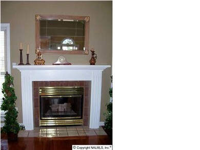 Gas log fireplace