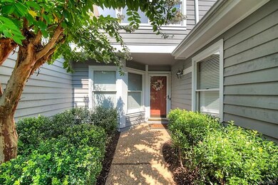 Covered entryway...freshly washed windows!