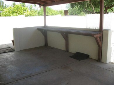 Nice covered patio for entertaining