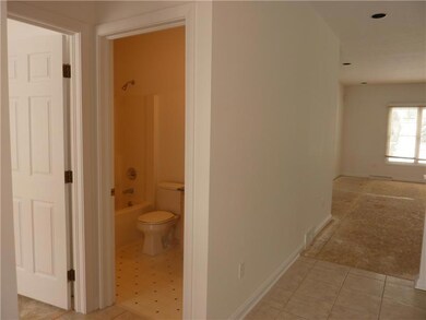1st Floor Plan. View from front entry to bath