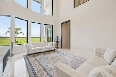 Living Room with wall of glass