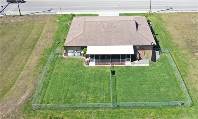 Aerial View - Backyard.   Note separate screened i