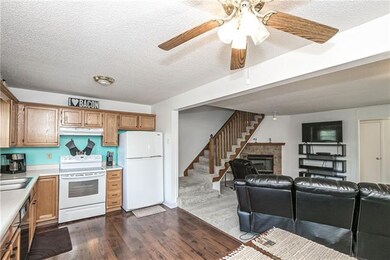 Open living and kitchen