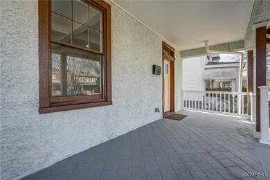 Low maintenance front porch with PVC ceiling and r