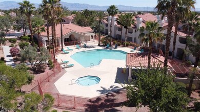 see arrow to location of property on right of pool