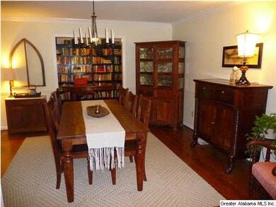Living room is being utilized as dining room