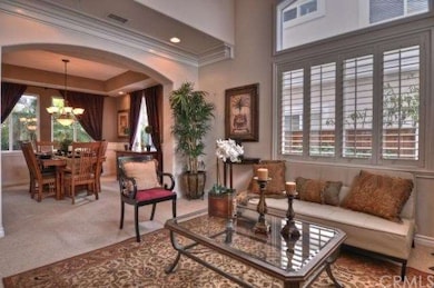 Living room into dining room.