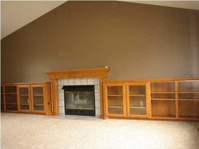 Living Room with Vaulted Ceiling